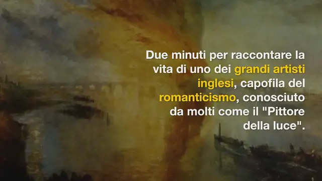 Video thumbnail for William Turner: biografia breve e opere principali in 10 punti