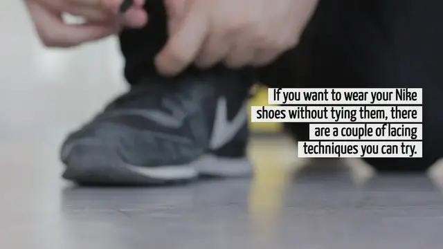 'Video thumbnail for How To Lace Nike Shoes Without Tying'