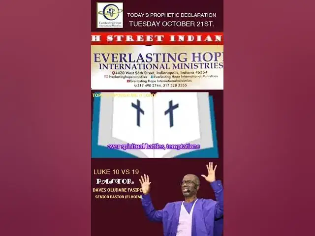 Video thumbnail for PROPHETIC DECLARATION