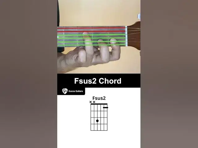 Video thumbnail for How To Play The Fsus2 Chord On Guitar - Guvna Guitars