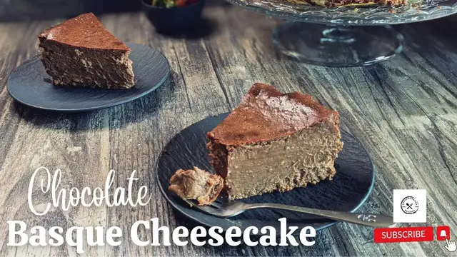 Video thumbnail for The Ultimate Chocolate Basque Burnt Cheesecake Recipe