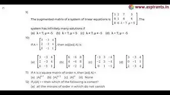 Video thumbnail for 12th Maths Quarterly Exam Model Question Paper 2019-20 | Perambalur District | English Medium