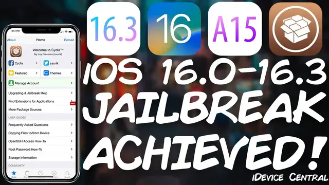 Video thumbnail for iOS 16 - 16.3 New JAILBREAK With SSH Achieved On All Devices (New Kernel Vuln) + Fugu15 Bootstrap