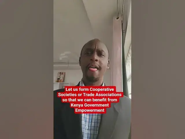 'Video thumbnail for Let's form Cooperative Societies or Trade Associations to benefit from Government Empowerment'