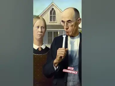 'Video thumbnail for American Gothic #usa #ai #art'