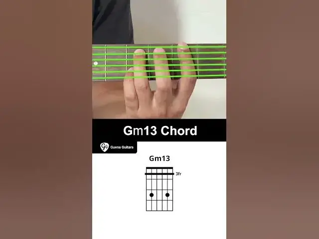 Video thumbnail for How To Play The Gm13 Chord On Guitar - Guvna Guitars