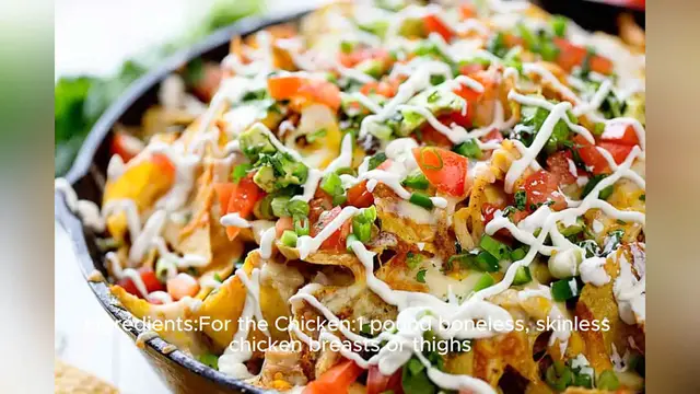 Video thumbnail for chicken nachos recipe