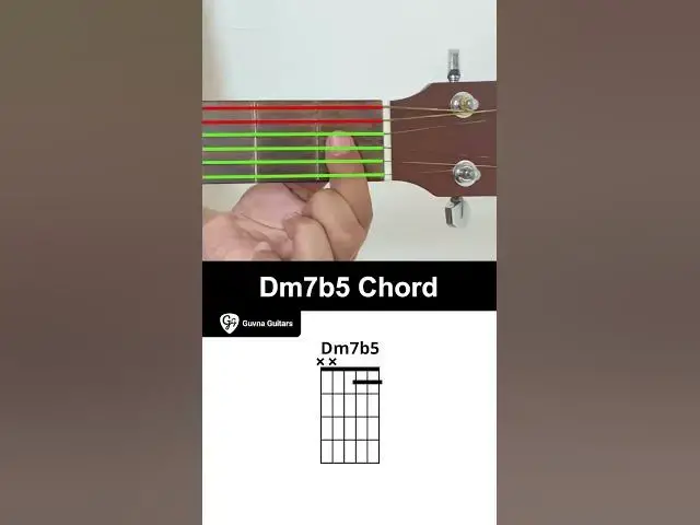 Video thumbnail for How To Play The Dm7b5 Chord On Guitar - Guvna Guitars