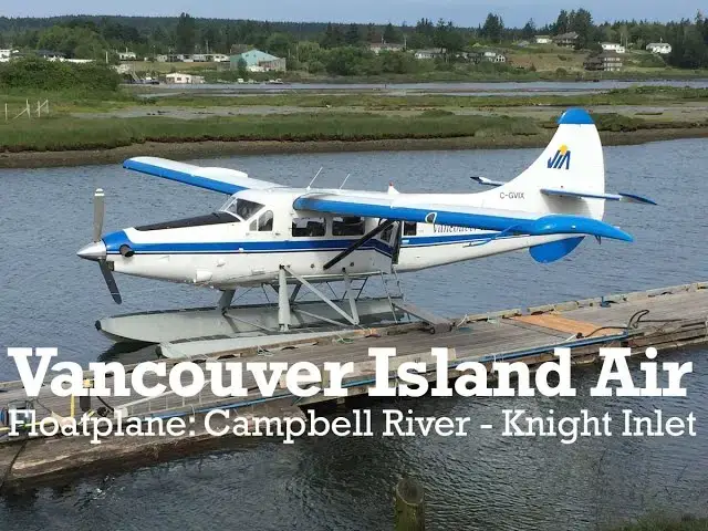 Video thumbnail for Vancouver Island Air Float Plane Vlog (Campbell River to Knight Inlet, British Columbia, Canada)