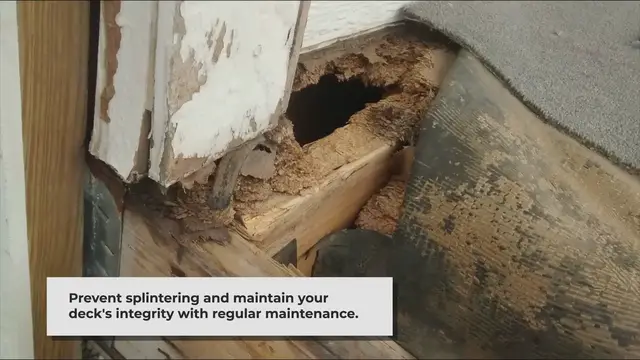 'Video thumbnail for The Fastest Fix For A Splintered Wood Deck: Quick Solutions for Lasting Results'