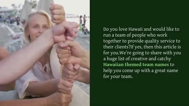 Video thumbnail for 450+ Creative And Best Hawaiian Themed Team Names Ideas