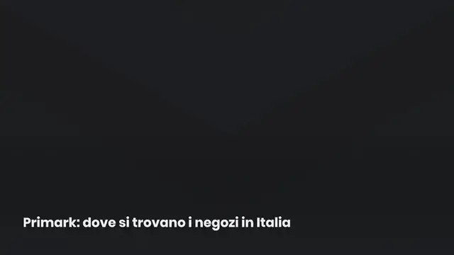 Video thumbnail for Primark, i negozi in Italia e le nuove aperture