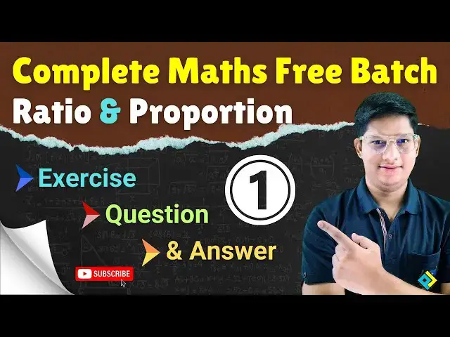 Video thumbnail for Ratio & Proportion | अनुपात और समानुपात | #RatioandProportion Concept Trick & Method in Hindi Part 1