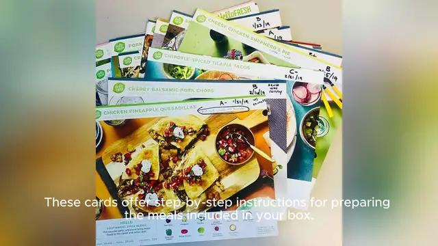 Video thumbnail for hello fresh recipe cards