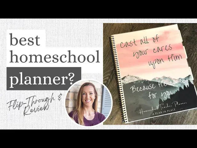 'Video thumbnail for A Plan in Place Homeschool Planner Review // CUSTOMIZED Homeschool Planner'
