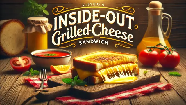 Video thumbnail for Inside-Out Grilled Cheese Sandwich
