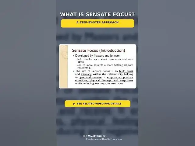 Video thumbnail for 02 What is sensate focus? #sexualdissatisfaction #sensate #sensatefocus #couplestherapy