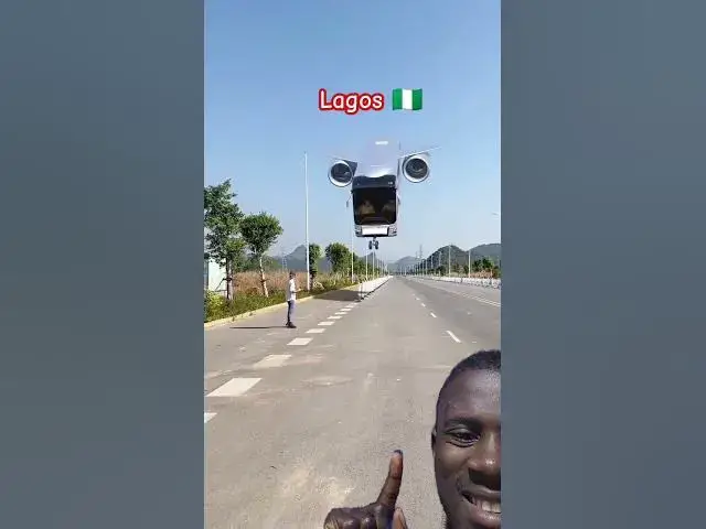 Video thumbnail for Lagos Flying BUS #automobile #airtraffic #bustraffic #travel #aviation #jet #foryou #johnselephilip