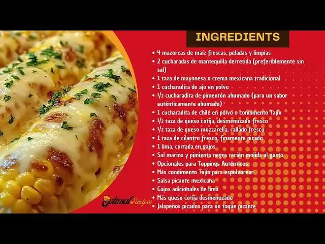 Video thumbnail for Cheesy Baked Mexican Street Corn – Best Elote Recipe (Easy & Flavorful!)