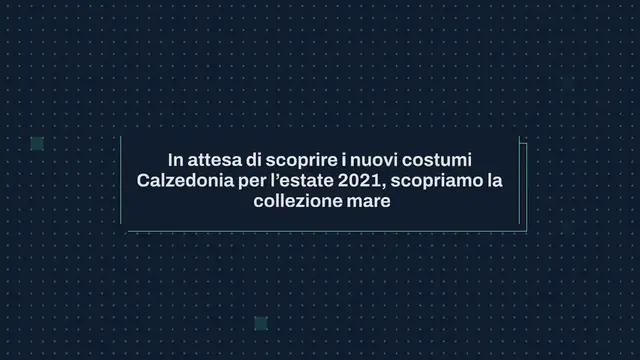 Video thumbnail for Calzedonia costumi 2021