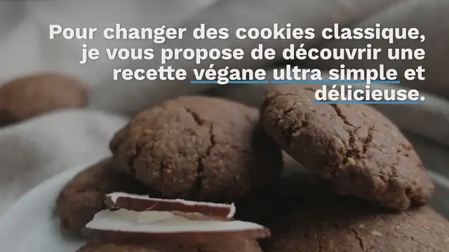 Video thumbnail for Cookies vegan chocolat-noisettes à l’huile de coco