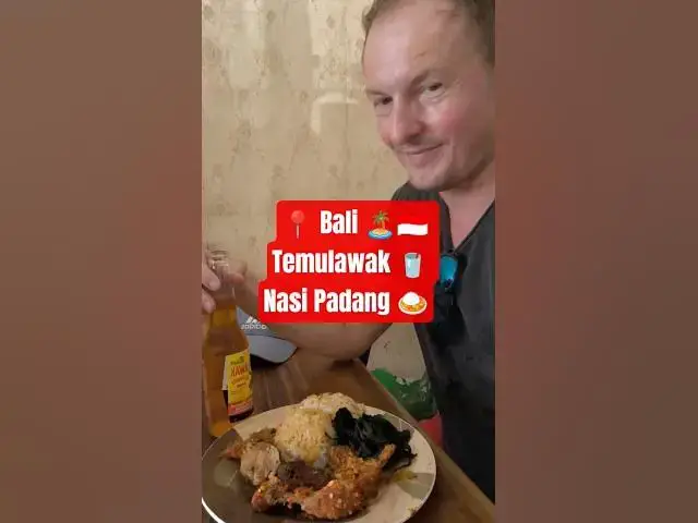 Video thumbnail for Amazing Temulawak Drink 🫚 + Delicious Nasi Padang Lunch 🍛 Spicy Chicken, Rendang & Sambal Explosion🔥
