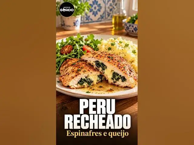 Video thumbnail for 🦃 Bifes de peru recheados com espinafres e queijo #ReceitasDoGordo #BifesDePeru #CozinhaCaseira