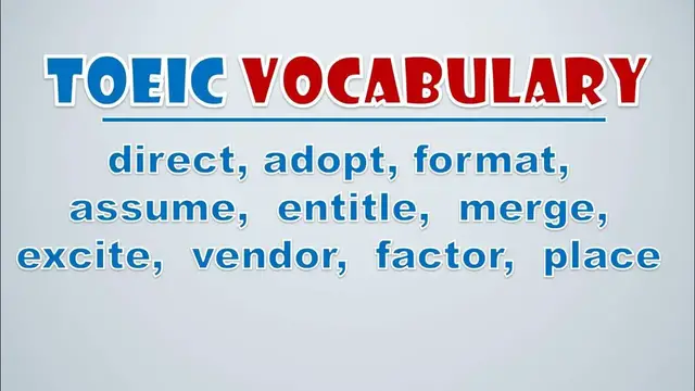 Video thumbnail for TOEIC Vocabulary: Throughout, During, Until, Beneath, Within, Considering, Concerning, Above