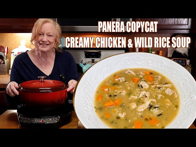 Video thumbnail for PANERA COPYCAT CREAMY CHICKEN & WILD RICE SOUP