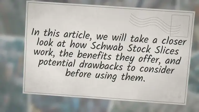 Video thumbnail for Breaking Down Schwab Stock Slices: A Comprehensive Review of the Pros and Cons