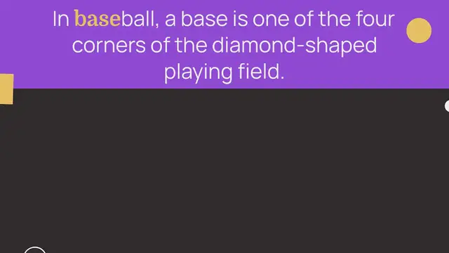 'Video thumbnail for What Counts As A Base In Baseball'
