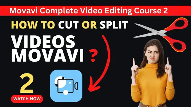 Video thumbnail for How to Cut or Split Videos in Movavi Video Editor ⬆️ Movavi Video Editing Course  Beginners 2023 v 2