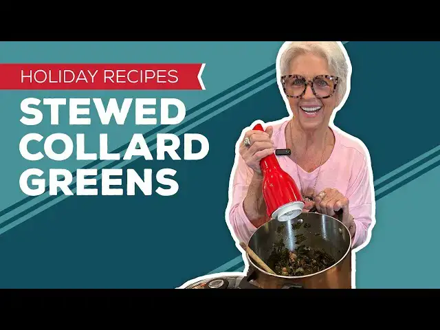 Video thumbnail for Holiday Cooking & Baking Recipes: Stewed Collard Greens Recipe | Thanksgiving Side Dishes
