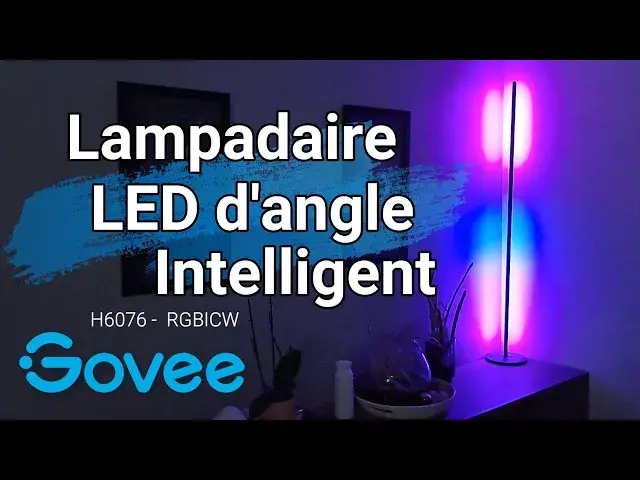 'Video thumbnail for Unboxing et installation du lampadaire LED RGBICW intelligent 💡 Ambiances d'éclairage Govee H6076 !'