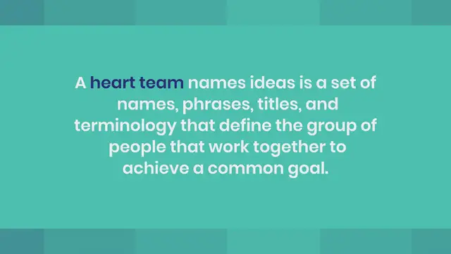 Video thumbnail for 350+ Best And Creative Heart Team Names Ideas