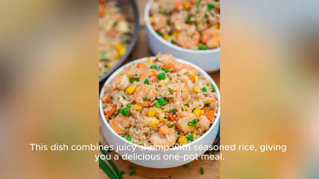 Video thumbnail for shrimp and rice recipe