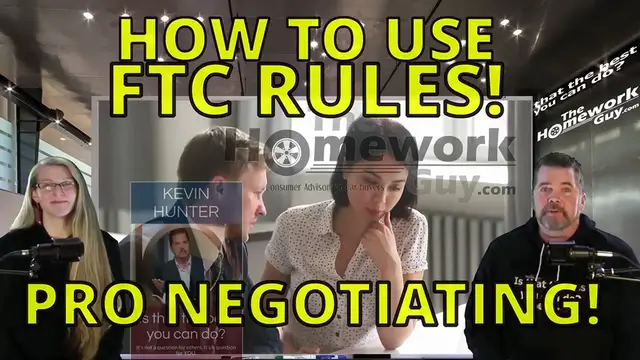 Video thumbnail for CRUSH CAR DEALERS WITH THIS SAVAGE (FTC) NEGOTIATION TOOL! The Homework Guy Kevin Hunter & Elizabeth