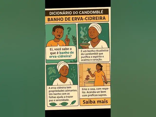 'Video thumbnail for Você sabe para que serve o banho de erva cidreira? 🌿👉 Veja: #candomblé #axé  #webstories'