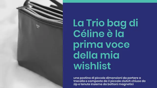 Video thumbnail for Céline Trio Bag