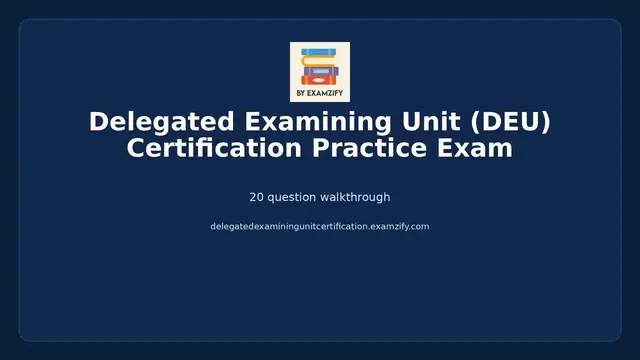 Video thumbnail for Delegated Examining Unit (DEU) Certification Practice Exam