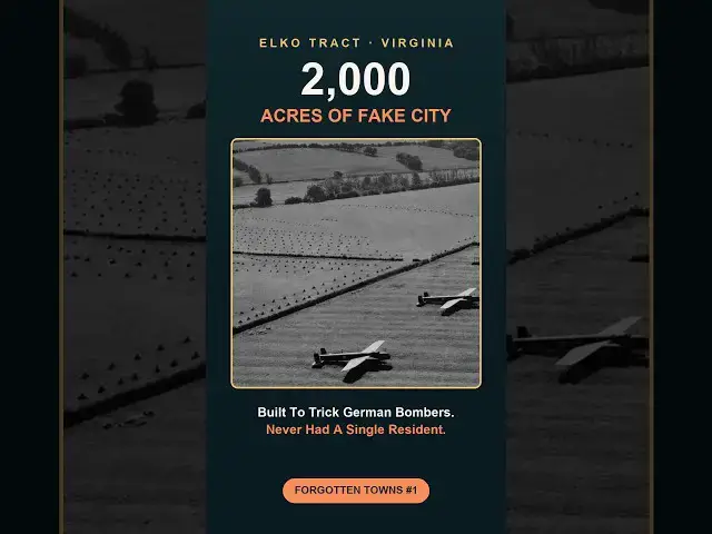 Video thumbnail for The Fake City Built to Fool German Bombers #shorts