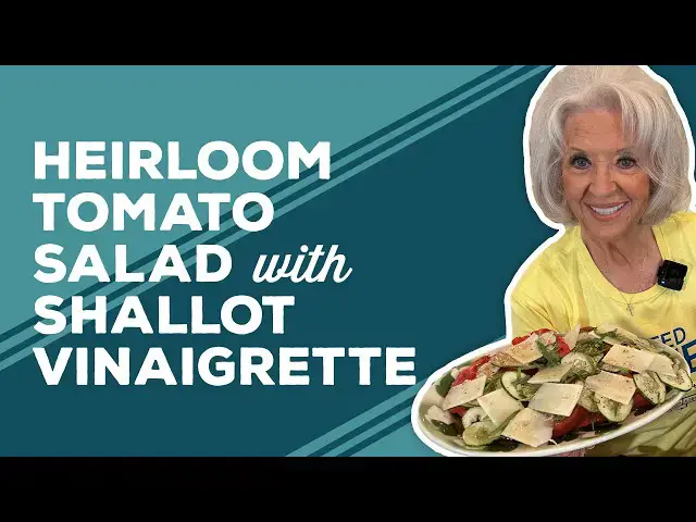Video thumbnail for Love & Best Dishes: Heirloom Tomato Salad with Shallot Vinaigrette Recipe | Easy Summer Side Dishes