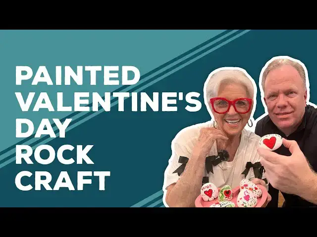 Video thumbnail for Love & Best Dishes: Painted Valentine's Day Rock Craft | Valentine's Day Crafting Ideas
