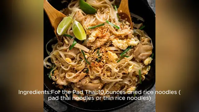 Video thumbnail for chicken pad thai recipe