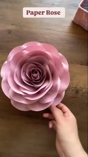 Video thumbnail for DIY Paper Rose: A Beautiful Handmade Decoration