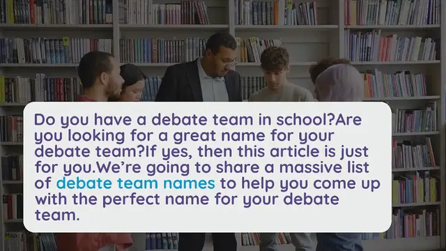 Video thumbnail for 300+ Creative And Catchy Debate Team Names Ideas