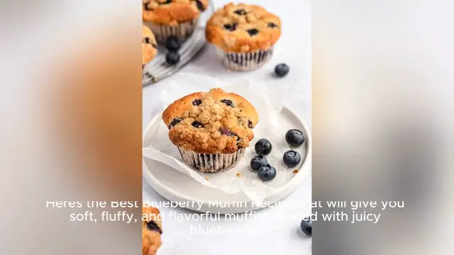Video thumbnail for best blueberry muffin recipe