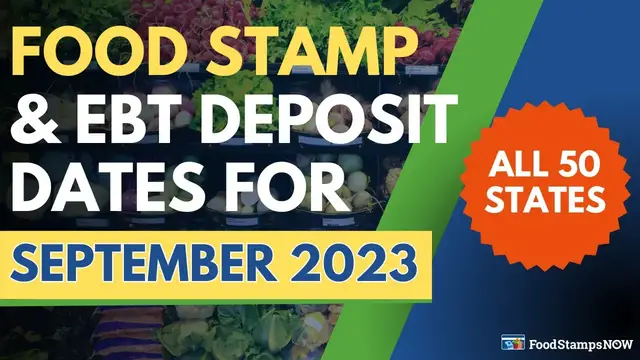 'Video thumbnail for Food Stamps & EBT Deposit Schedule for September 2023'