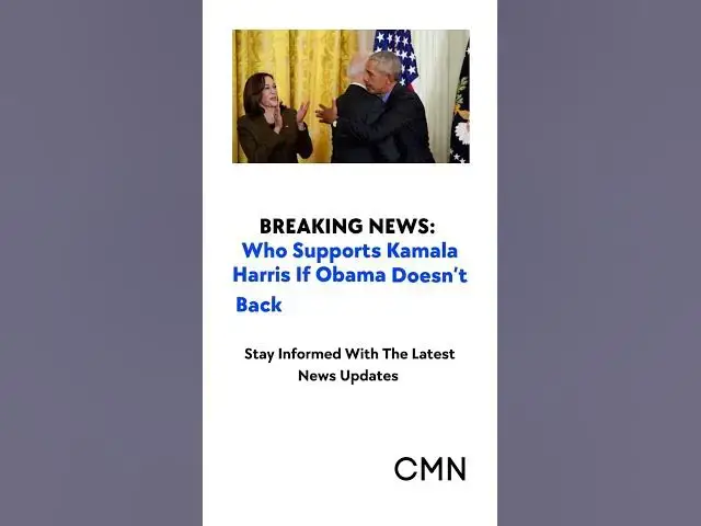 Video thumbnail for Who Supports Kamala Harris If Obama Doesn’t Back Her for President?