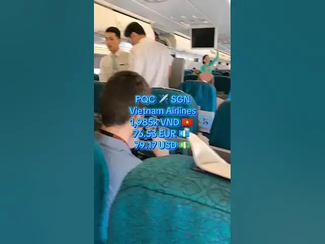 Video thumbnail for ✈️ Flying from Phu Quoc (PQC) to Ho Chi Minh City (SGN) with Vietnam Airlines! 🌊✨